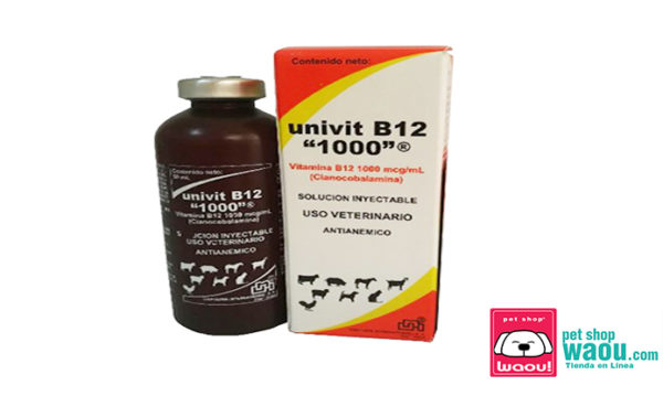 VITAMINA UNIVIT B12 SOLUCIÓN INYECTABLE 10 ML. – Petshopwaou