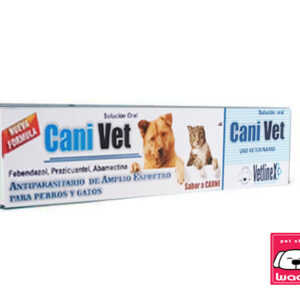 DESPARASITANTE CANIVET SABOR CARNE 5ML (parásitos internos y externos.)