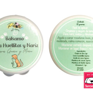 BALSAMO PARA  HUELLAS Y NARIZ 15 GRS PERROS Y GATOS