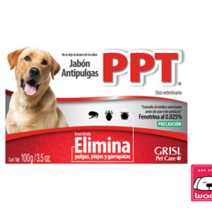 JABON ANTIPULGAS Y GARRAPATAS PPT Grisi Pet Care 100 g