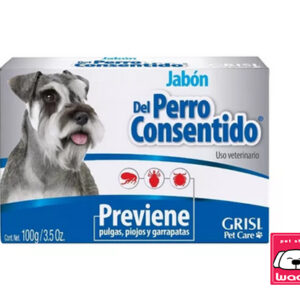 JABON ANTIPULGAS Y GARRAPATAS PERRO CONSENTIDO 100 g