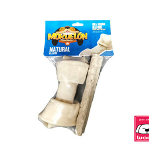 SNACKS HUESO CARNAZA 4″  MAS 2 PALITOS SABOR NATURAL MORDELON LBV