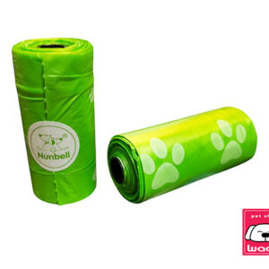 BOLSAS PARA DESECHOS VERDE Nunbell  1 unidad rollo de 15 bolsas